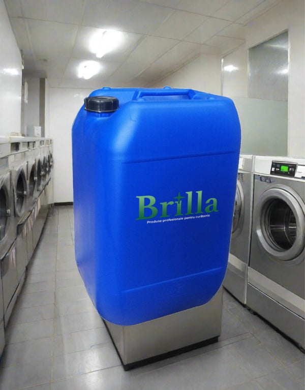 DET-F2 - detergent lichid concentrat,  pentru mașini de spălat industriale, curățătorii, hoteluri, spitale, 25 litri