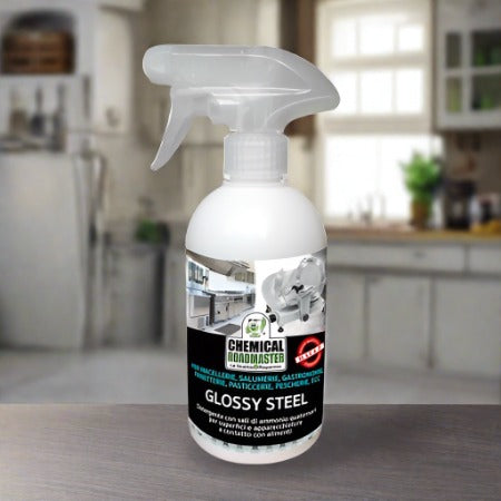 Glossy Steel L - detergent universal pentru suprafete si echipamente din inox, care vin in contact cu alimentele
