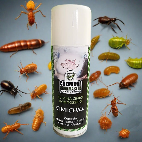 Cimichill - spray de înghețare instantanee anti ploșnițe, păianjeni și insectele târâtoare, 200 ml.