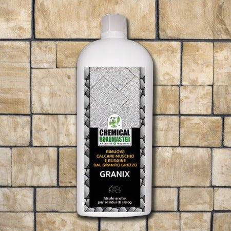 Granix - agent de curățare concentrat, îndepărtează calcarul, mușchiul și rugina de pe granitul dur și porfir