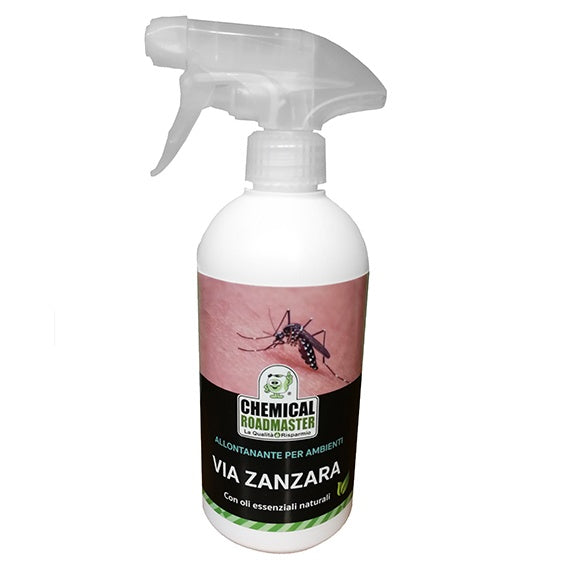 Via Zanzara - ține țânțarii departe de suprafețe, locuri de întâlnire în aer liber, exterior și verande, 500 ml.