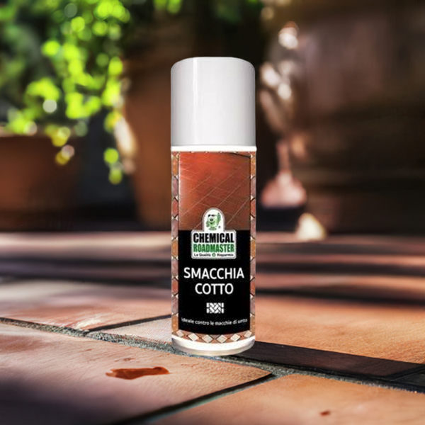 Smacchia Cotto - degresant spray, îndepărtează petele de grăsime, uleiuri, de pe cărămidă, teracotă și alte suprafețe poroase, 200 ml.