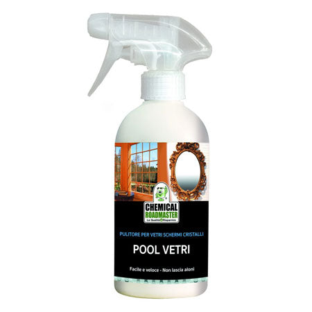 Pool Vetri - detergent inovator pentru curățarea rapidă a sticlei, cristalului, ecranelor, candelabrelor, fără clătire